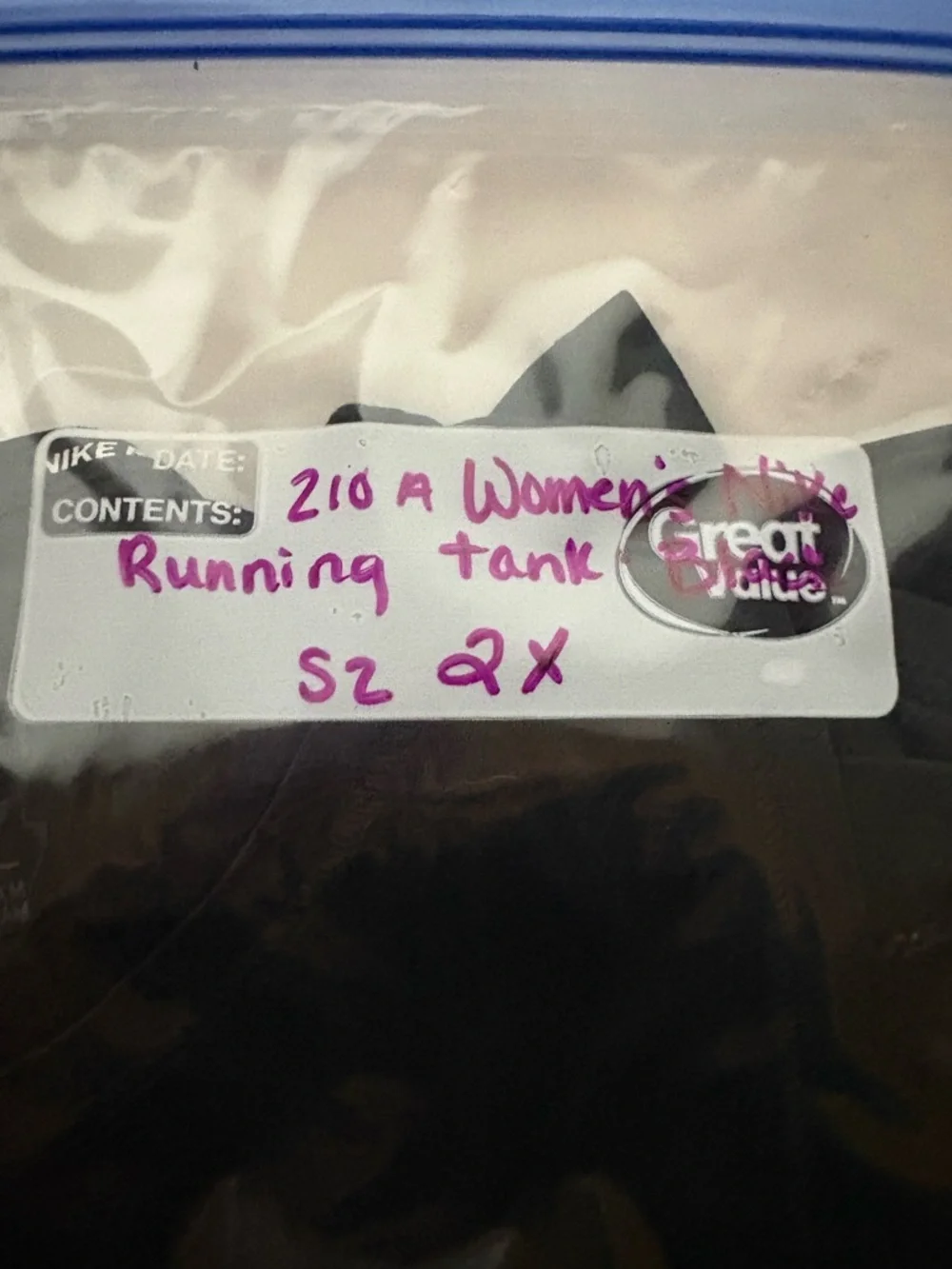 Nike Black Athletic Dri-FIT Tee with White Swoosh - Picture 8 of 8